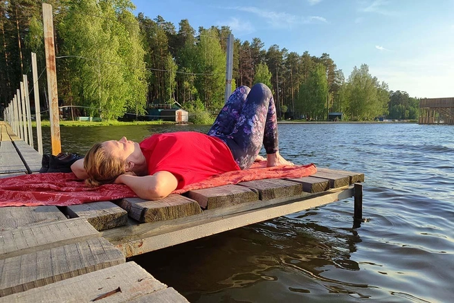 В свободное время можно приятно провести время на озере | Источник: «Незабудка»