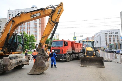 На Воскресенской в Архангельске перекрыто движение