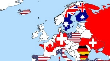 Карта: Где хотели бы жить граждане разных стран