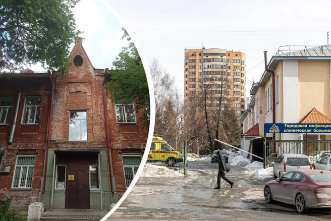 Здание на улице Семьи Шамшиных, 40 к1 (слева на фото) признано памятником местного значения | Источник: Ирина Непарадный Новосибирск / 2ГИС, Александр Ощепков / NGS.RU