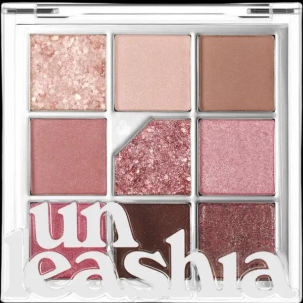 Палетка теней для век в розовых оттенках UNLEASHIA Glitterpedia Eye Palette N°5 All of Dusty Rose