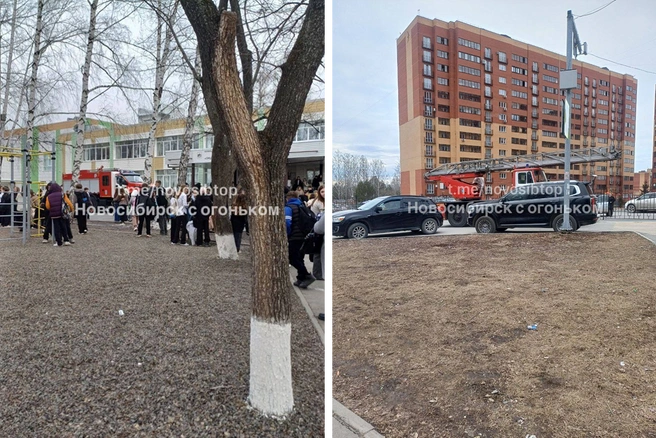 На вызов прибыли пожарные | Источник: «Новосибирск с огоньком»