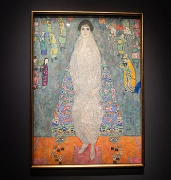 «Портрет Элизабет Ледерер» в штаб-квартире аукционного дома Sotheby's, Нью-Йорк, 12 ноября 2025 года.