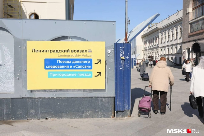 Пассажиры идут к поездам | Источник: Артём Устюжанин / MSK1.RU