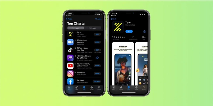 Откуда взялся клон TikTok’а Zynn, который обошел его в рейтинге магазинов приложений