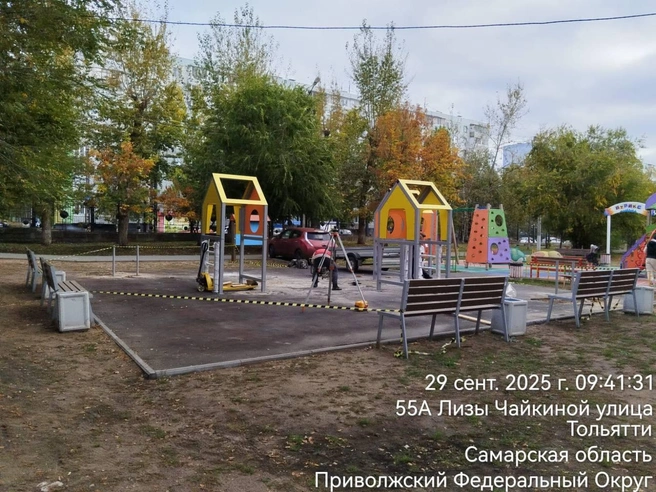 Так пока выглядит городок в парке | Источник: Илья Сухих / t.me