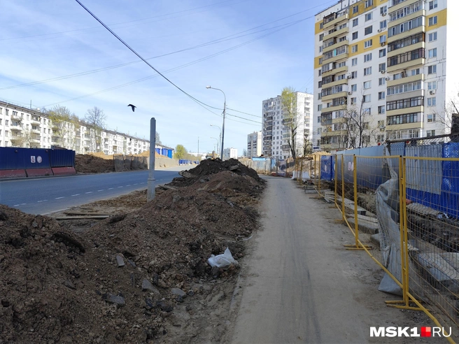 Кавказский бульвар в Царицыно уже сейчас частично перекрыт | Источник: Игорь Мещанев / MSK1.RU