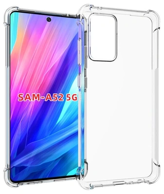 Прозрачный противоударный силиконовый чехол для Samsung Galaxy A52 с усиленными углами