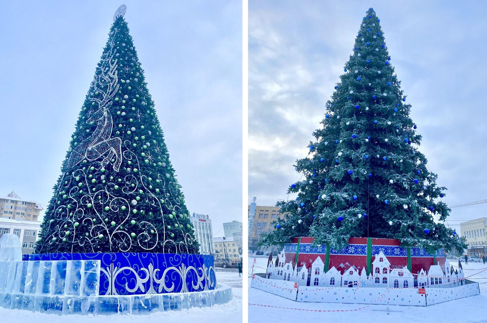 «Невероятная красота»: голосуем за лучшую елку в Якутске