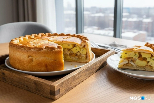 Пирог готовили из речной рыбы  | Источник: Юрий Орлов / Городские медиа 