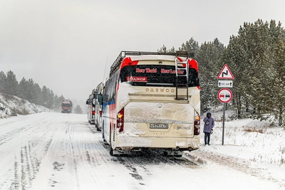 Passenger Buses Between Yugra and Yamalo-Nenets Canceled Due to Extreme Cold