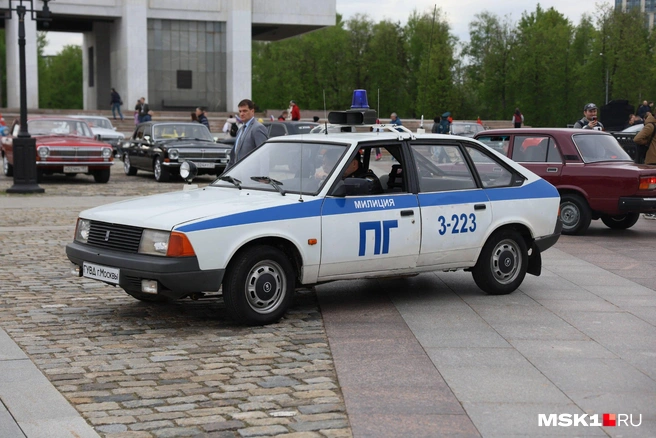 Исторический автомобиль «милиции» | Источник: Артем Устюжанин / MSK1.RU