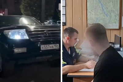 Наказан водитель Land Cruiser, проехавший по ступенькам в Новосибирске