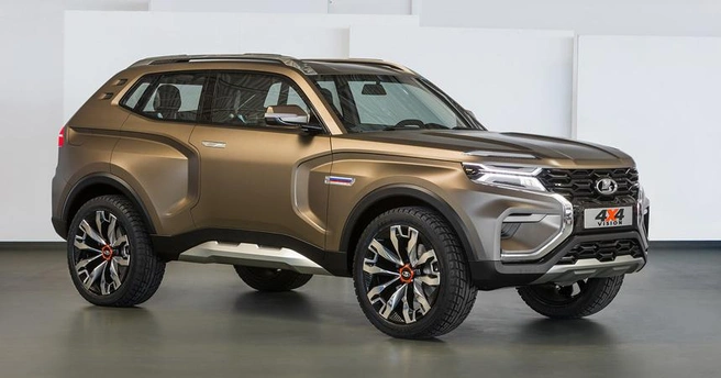 В 2018 году появился концепт-кар Lada 4x4 Vision с дизайном Стива Маттина: тогда еще завод не исключал выпуск полноценного внедорожника, а не кроссовера | Источник: пресс-служба компании АВТОВАЗ