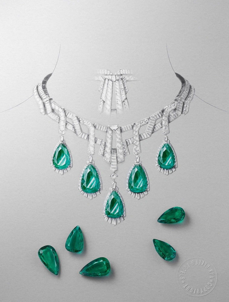 Колье Merveille d’émeraudes. | mcmaison.ru