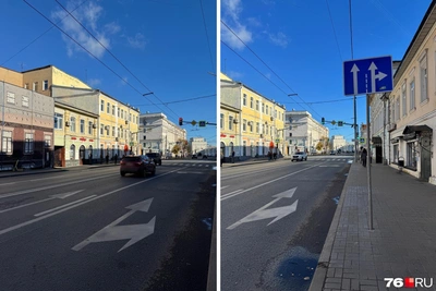 В центре Ярославля запретили левый поворот на перекрёстке