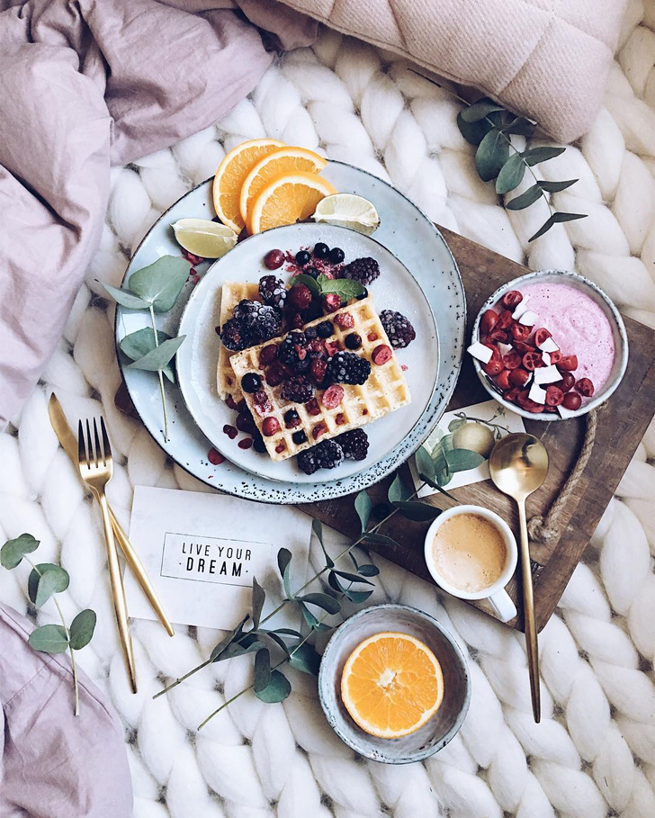Завтрак в постель: 15+ идей из блогов дизайнеров