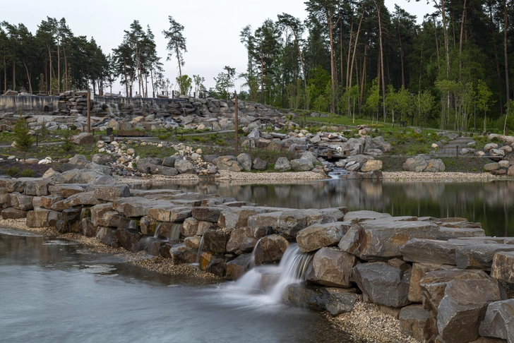 В подмосковном Парке Малевича появились водопады