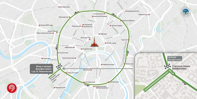 Карта фестиваля | Источник: Дептранс Москвы
