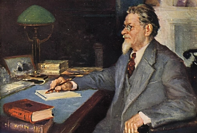 Советская открытка «Портрет М. И. Калинина» (художник Ф. А. Модоров). Ист. фото — kulturamgo.ru
