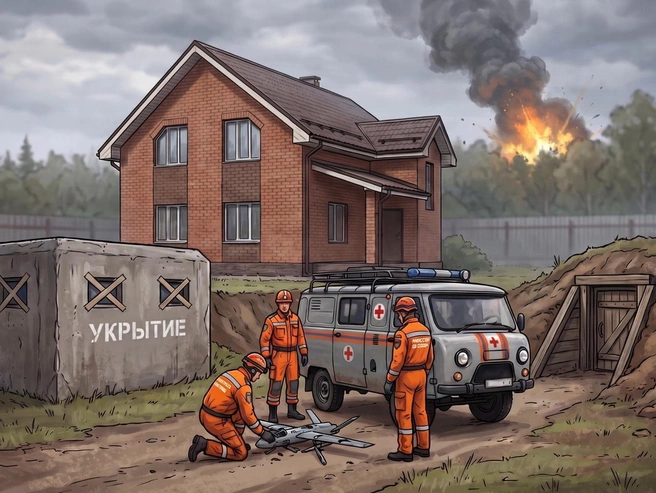 Спасти квартиру или дом от дрона не получится | Источник: Серафима Пантыкина