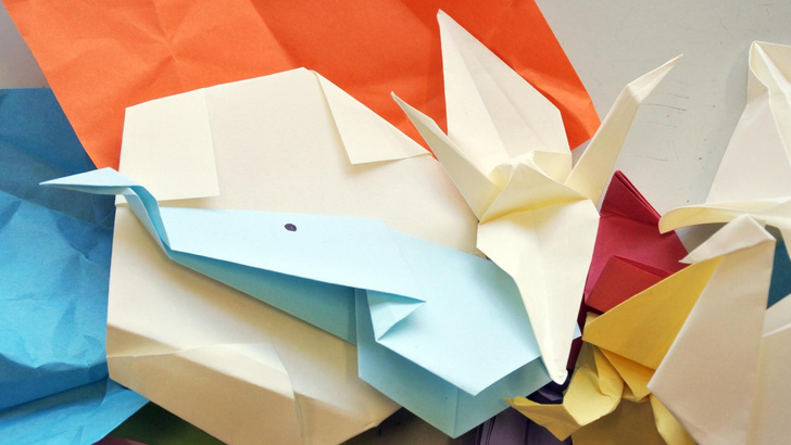 Ёлочка из бумаги (техника оригами)
