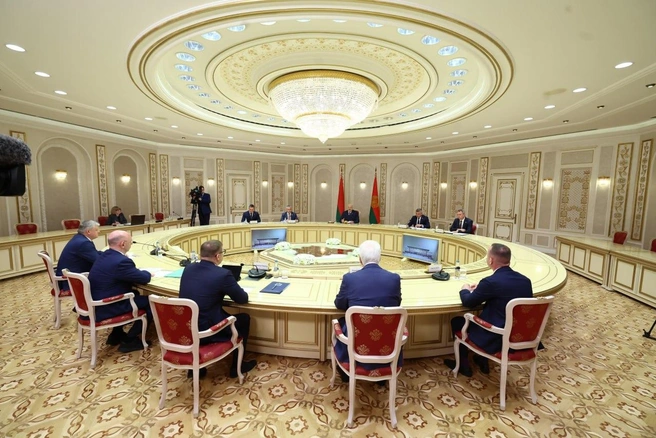 Алексей Текслер и Александр Лукашенко встретились в Минске | Источник: Наиль Фаттахов / пресс-служба правительства Челябинской области