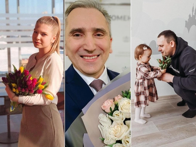 Самые солнечные фото получаются 8 Марта | Источник: klubnika_vasilevna, _rht_, Александр Моор / Instagram