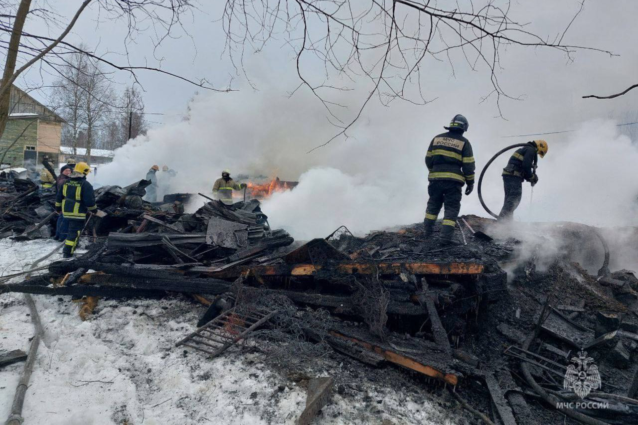 В поселке под Архангельском полностью сгорел жилой дом - 6 апреля 2024 - 29 .ру