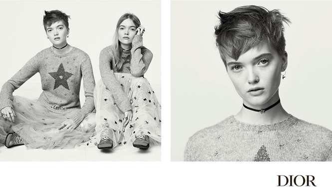 Новые девушки Dior: близнецы Рут и Мэй Белл в весенней кампании бренда