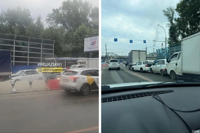 Четыре автомобиля столкнулись на улице Станиславского