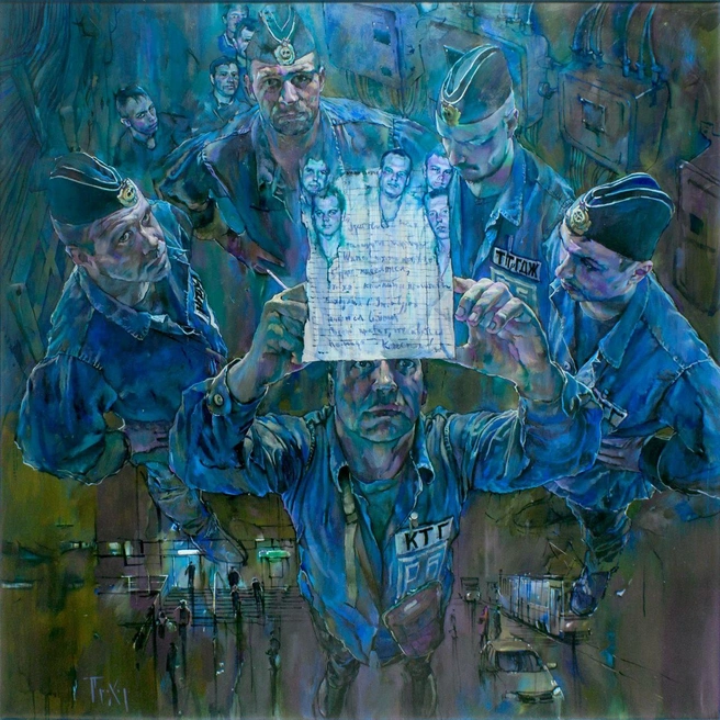 картина Прохора Вечканова | Источник: предоставлено «Фонтанке»