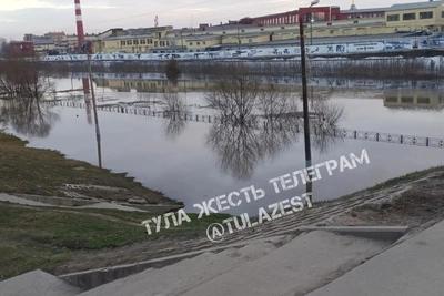 Тулу затопило: река Упа вышла из берегов
