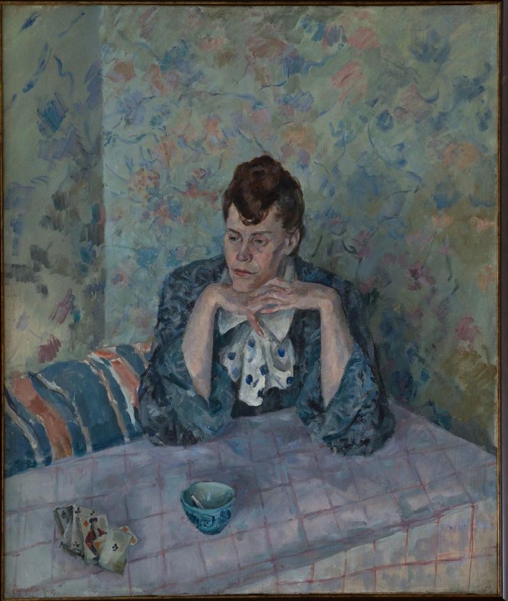 Александр Осмеркин. «Портрет В. Басняцкой». 1946 г. Холст, масло. Тульский музей изобразительных искусств. | Источник: Пресс-служба выставки
