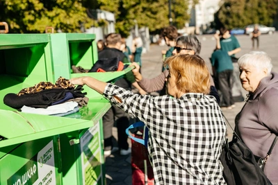 Липчане сдали 7 тонн текстиля