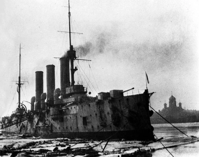 «Аврора» на Неве, 1918 год | Источник: из фондов ЦВММ