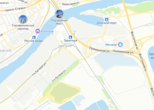 Цыганское озеро выделено желтым  | Источник: ik10map.roscadastres.com