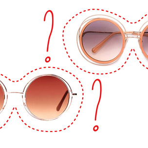 Дорого-дешево: круглые розовые очки