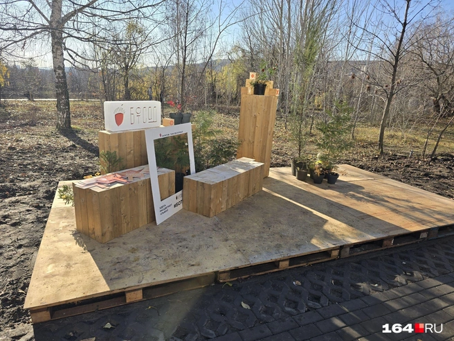 Фотозона на выходе из ботсада | Источник: Семен Коротов-Майбах / 164.RU