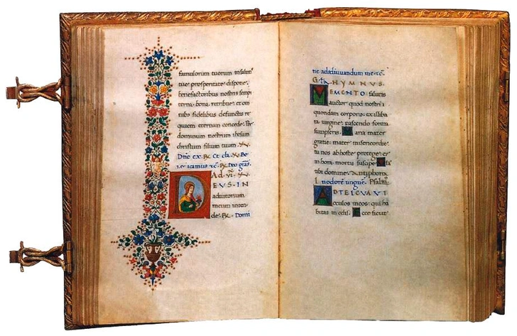 Книга часов Лоренцо Медичи 1485 г. (рукопись) | Источник: Bayerische Staatsbibliothek, Munich