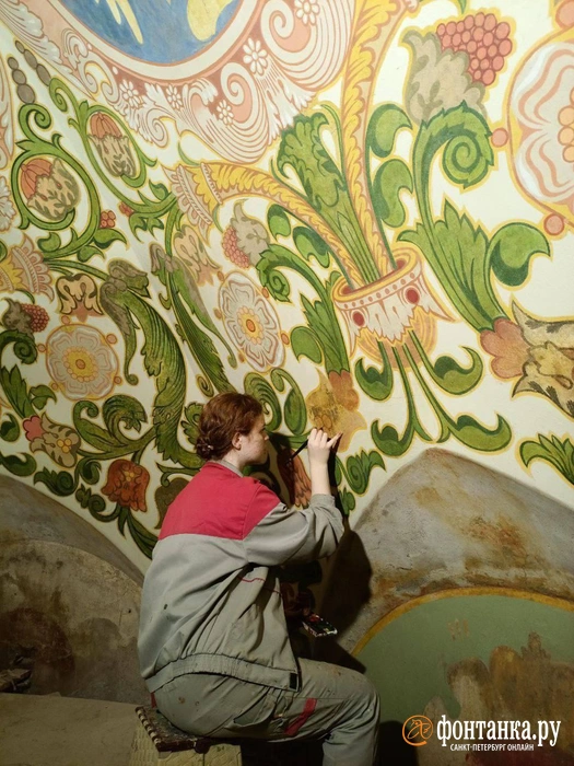 Реставратор Злата Бирюкова | Источник: Предоставлено «Фонтанке» Любовью Бирюковой