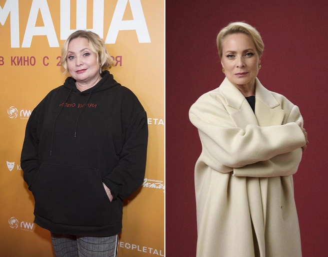 Светлана Пермякова теперь совсем не похожа на свою героиню Любу из «Интернов» | Источник: Вадим Тараканов / ТАСС, s_permyakova / Instagram (экстремистская организация, деятельность запрещена на территории РФ)