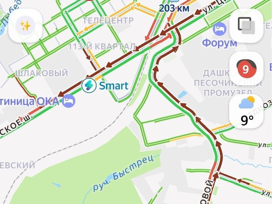 «Пробка до Зубковой, а гололеда еще нет»: рязанка пожаловалась на затор у платного переезда на Вост…