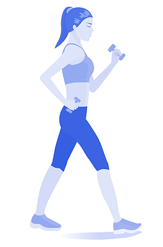 Подключаем абдоминальные мышцыПрорабатывая мышцы брюшного пресса, вы поддерживаете позвоночник, а также фиксируете таз – а еще делаете себе плоский живот! Напрягайте абдоминальные мышцы хотя бы на 80%. Для этого втяните живот до такой степени, чтобы ходить прямо, но комфортно.