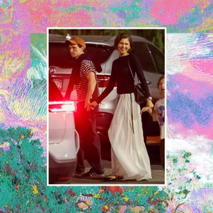 Зендея на свидании с Томом Холландом закрепила тренд на длинную белую юбку