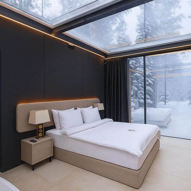 Можно позволить себе праздник вне города и встретить январские дни в атмосфере спокойствия и уюта | Источник: Pinewood resort &amp; spa&nbsp;