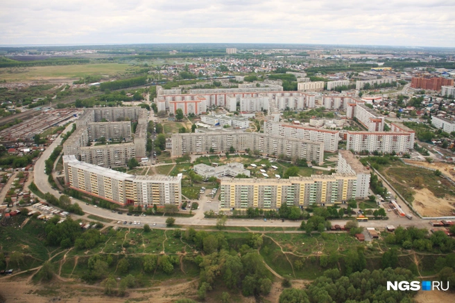 Вид сверху на Северо-Чемской жилмассив (фото 2012 года) | Источник: Стас Соколов / NGS.RU