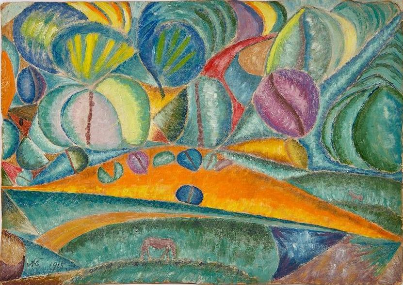 Александр Богомазов. «Пастбище», 1915. | Источник: пресс-служба аукциона