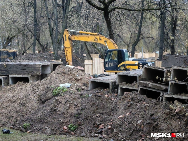 Работает техника | Источник: Дмитрий Бондарев / MSK1.RU