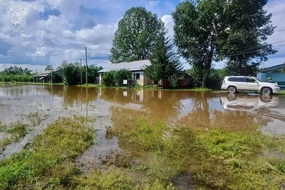 Река подтопила село Ивановка в Амурской области